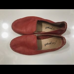 Free People Red Shoes